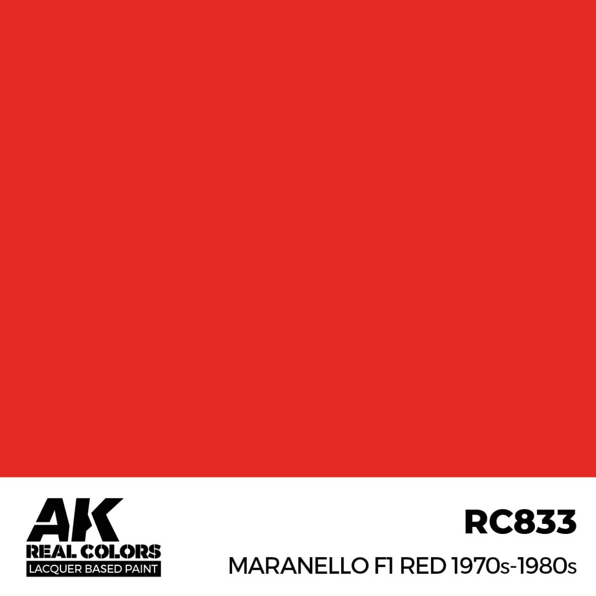 AK Interactive RC833 Maranello F1 Rouge années 1970-1980 17 ml