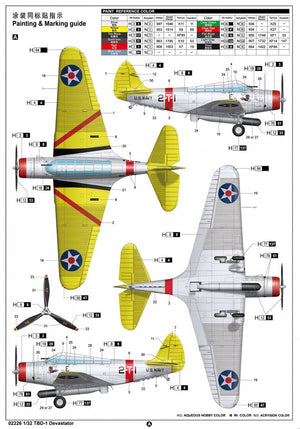 Trumpeter 02226 Douglas TBD-1 Devastator 1/32 – imagen 5