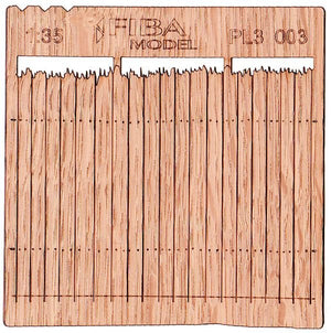 Model scene PL3-003 Wooden fence type 3 / Drewniany płot 1/35
