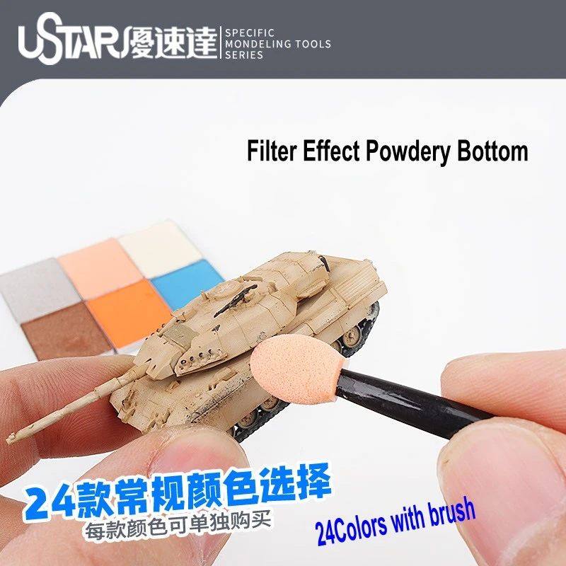 U-Star UA-91674 Aging Enamel Powder Rusty Red – zdjęcie 3