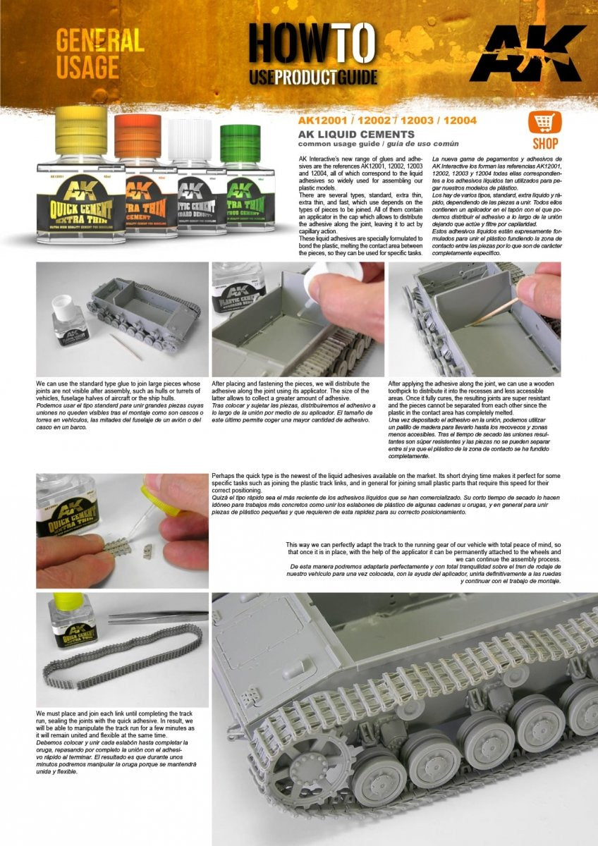 AK Interactive AK12002 EXTRA THIN CEMENT 40ml – zdjęcie 2