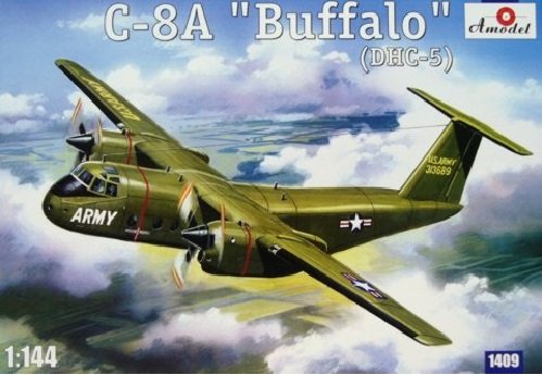 Maquette A-Model 01409 de Havilland Canada C-8A/DHC-5 Buffalo Avion de transport (1/144)