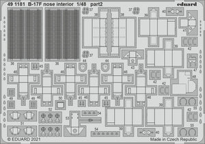Eduard 491181 B-17F nose interior HKM 1/48