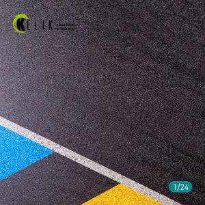 KELIK KS24004 ASPHALT ROAD 24 HOURS OF LE MANS TYPE 2 BASE - ACRYLIC 3 MM (180 X 357 MM) 1/24 – zdjęcie 4