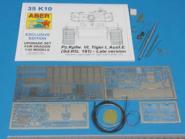 Aber 35K10 Pz.Kpfw. VI Ausf.E (Sd.Kfz.181) Tiger I – Late version (premium set) 1/35 – zdjęcie 2