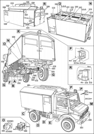 Ace 72451 Unimog U1300L 4x4 Krankenwagen Ambulance1/72 – Bild 5