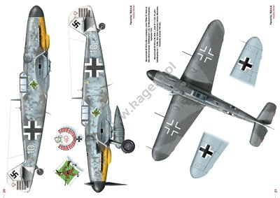 Kagero 55005 Messerschmitt Bf 109 F-G EN/PL – zdjęcie 4
