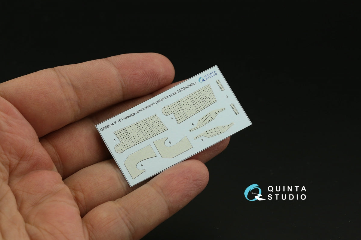 Quinta Studio QP48024 F-16 block 30/32 reinforcement plates (Kinetic 2008 tool) 1/48 – Bild 4
