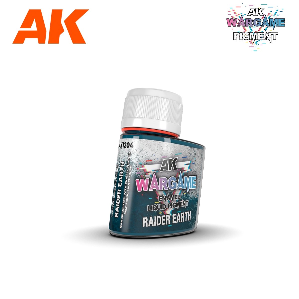 AK Interactive AK1204 RAIDER EARTH – PIGMENT LIQUIDE ÉMAIL 35 ml