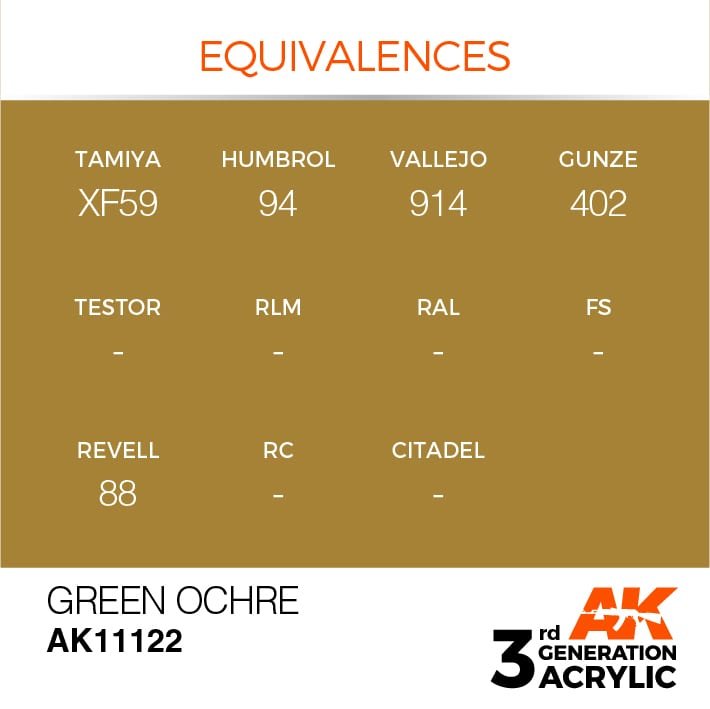 AK Interactive AK11122 OCRE VERT – STANDARD 17 ml – image 3