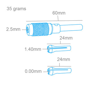 Modelcraft PPV4012-S Pin Chuck Set with 3 Collets – immagine 2