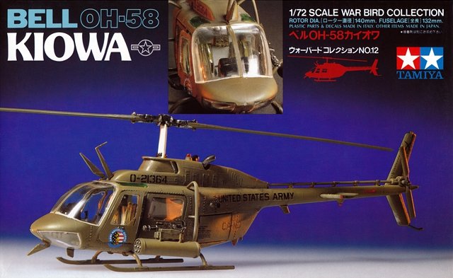 Tamiya 60712 Bell OH-58 Kiowa 1/72