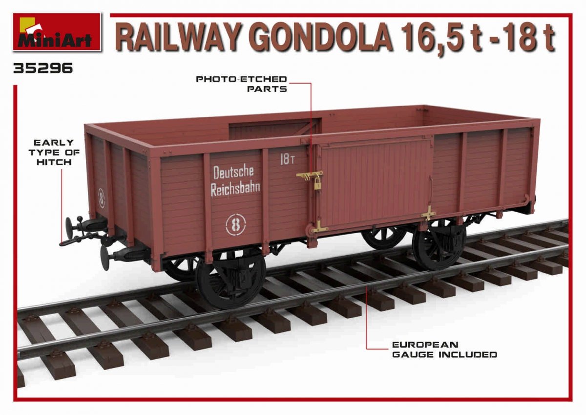 MiniArt 35296 RAILWAY GONDOLA 16,5-18t 1/35 – Bild 6