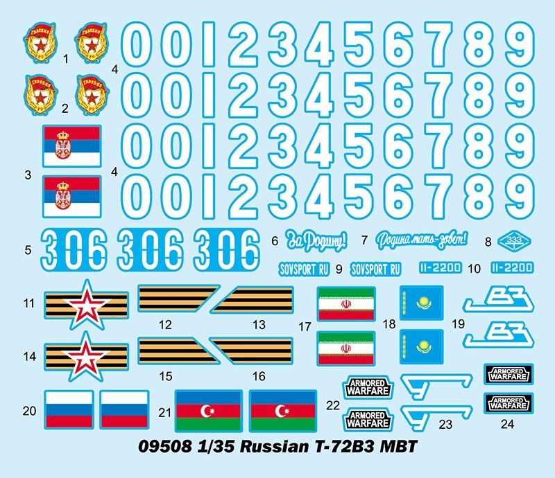 Trumpeter 09508 Russian T-72B3 MBT 1/35 – immagine 14