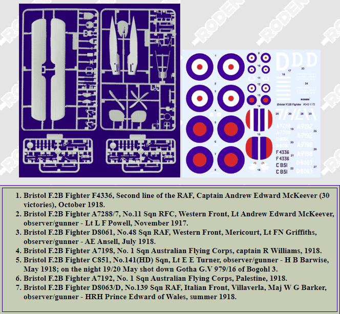 Roden 043 Bristol F2B Fighter 1/72 – imagen 2