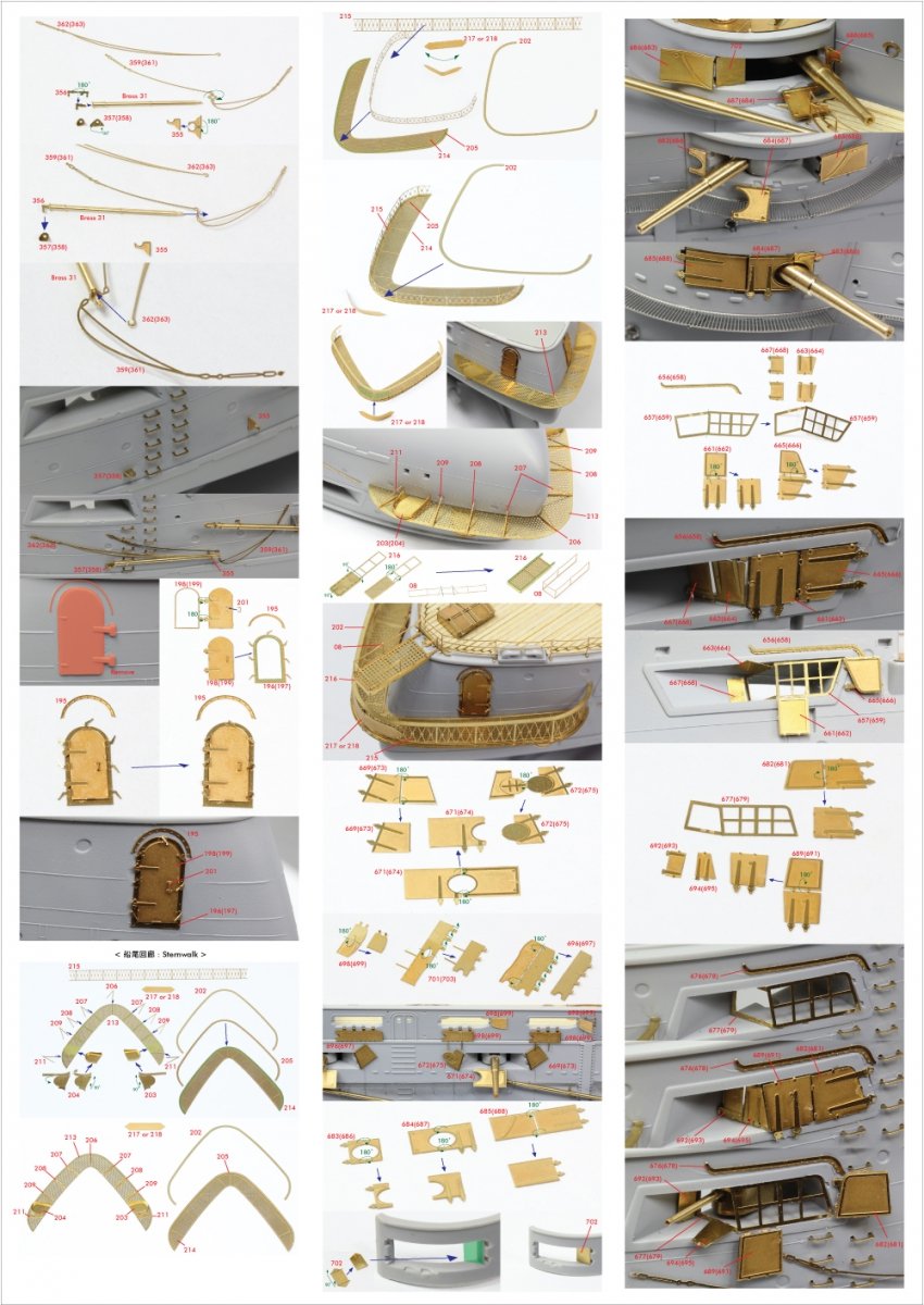 Pontos 23008F1 IJN MIKASA 1905 Detail Up Set 1/200 – immagine 18