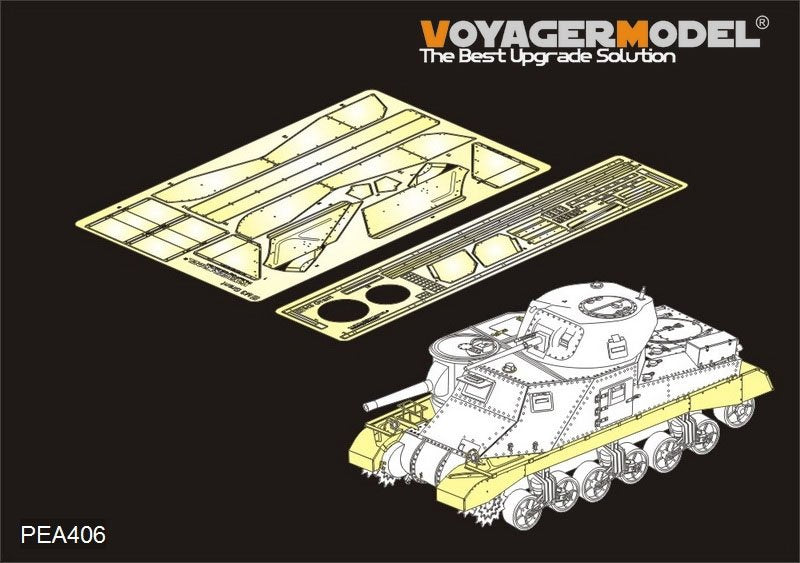 Modèle Voyager PEA406, chenilles de char moyen britannique Grant de la Seconde Guerre mondiale, pour TAKOM 2086 au 1/35