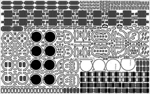 Pontos 37026FN USS BB-63 Missouri 1945 Advanced Detail Up Set (Teak tone stained wooden deck) 1/350 – immagine 22