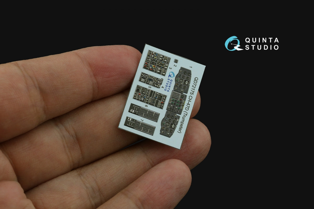 Quinta Studio QD72175 CH-47D 3D-Printed coloured Interior on decal paper (Trumpeter) 1/72 – zdjęcie 5