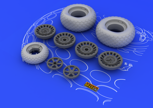 Eduard 648057 P-61 wheels 1/48 (GREAT WALL HOBBY) – Bild 4