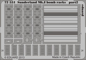 Eduard 72551 Sunderland Mk. I bomb racks 1/72 ITALERI – immagine 2