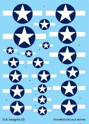 Techmod 48104 - US National Insignia 1943-1945 1/48