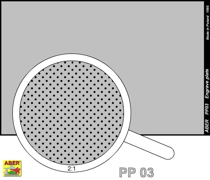 Aber PP03 Engrave plate (88 x 57mm) - pattern 03 – zdjęcie 2