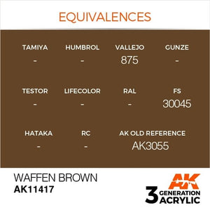 AK Interactive AK11417 Waffen Brown 17ml – imagen 3