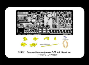 Aber 35232 German standardpanzer E-75 - vol. 1 - basic set 1/35 – imagen 4