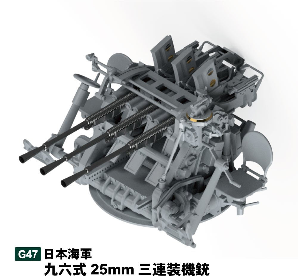 Pit-Road G47 IJN Type 96 25mm Triple AA Gun 1/35 – immagine 2