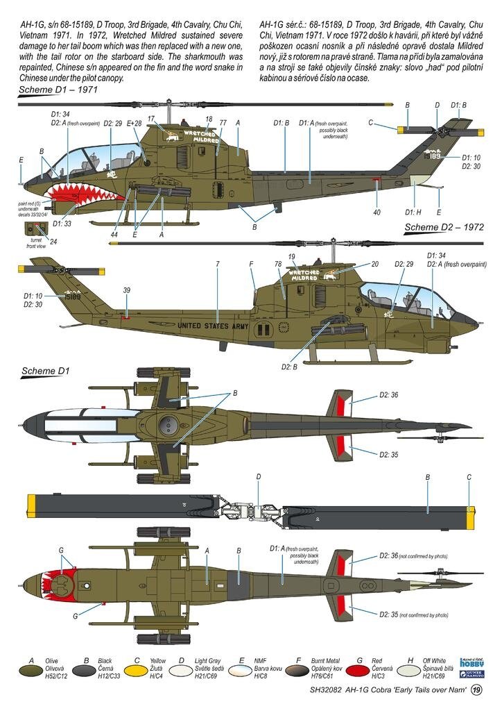 Special Hobby 32082 AH-1G Cobra &amp;#39;Early Tails over Vietnam&amp;#39; Hi-Tech Kit 1/32 – image 6