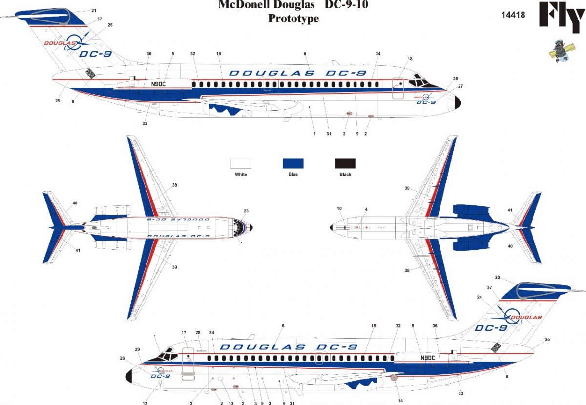 Fly 14418 Prototype DC 9-10 (1/144)