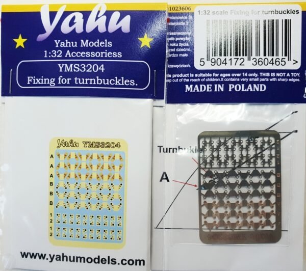 Yahu Models YMS3204 Fixation pour tendeurs Maquettes diverses 1/32
