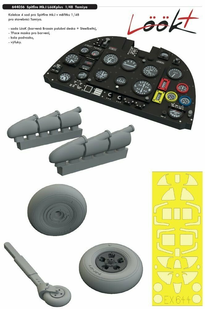 Eduard 644056 Spitfire Mk. I LööKplus TAMIYA 1/48