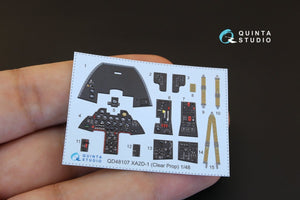 Intérieur imprimé en 3D et coloré sur papier décalcomanie Quinta Studio QD48107 XA2D-1 (pour kit d&amp;#39;hélices transparentes) 1/48 – image 2