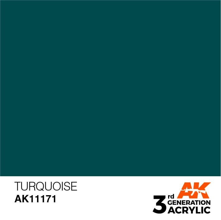 AK Interactive AK11171 TURQUOISE – STANDARD 17 ml