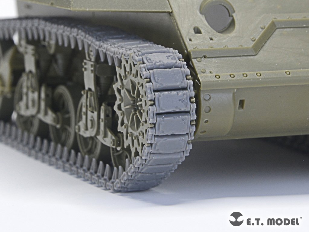 E.T. Model P35-038 WWII US ARMY M3/M5 Stuart Light Tank T16 Workable Track ( 3D Printed ) 1/35 – zdjęcie 6