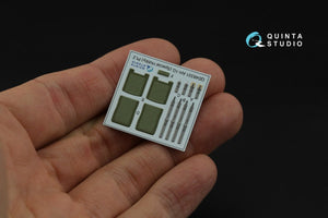 Intérieur imprimé en 3D et coloré sur papier décalcomanie Quinta Studio QD48331 AH-1G (Special Hobby) 1/48 – image 5