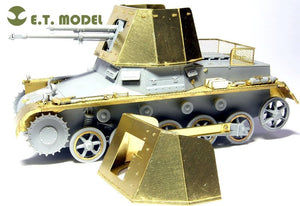 E.T. Model E35-014 WWII German Panzerjager I Fighting Compartment Armor Plates(Early version) (For DRAGON 6230) 1/35 – immagine 2