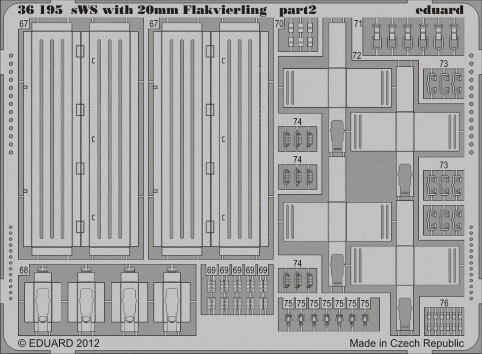 Eduard 36195 sWS with 20mm Flakvierling GREAT WALL HOBBY 1/35 – Bild 2
