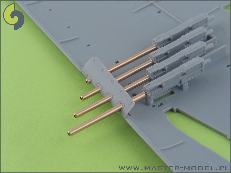 Master AM-32-004 P-47 Thunderbolt .50 Browning M2 barrels (8pcs) 1/32 – zdjęcie 3