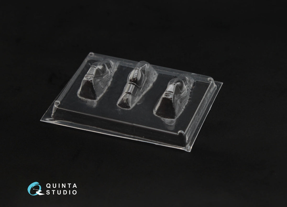 Quinta Studio QC144001 Spitfire Mk.IX vacuuformed clear canopy, 3 pcs (for Eduard kit) 1/144 – immagine 2