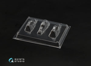 Quinta Studio QC144001 Spitfire Mk.IX vacuuformed clear canopy, 3 pcs (for Eduard kit) 1/144 – immagine 2