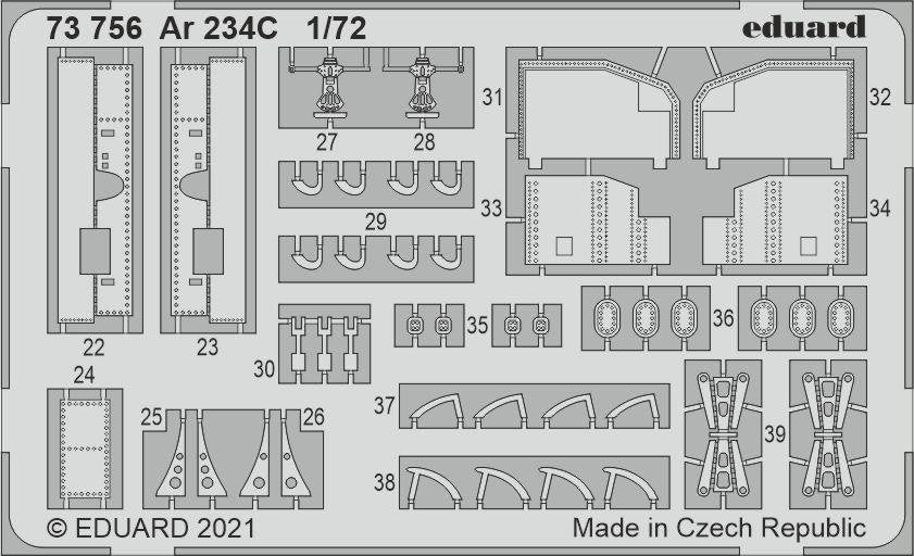 Eduard 73756 Ar 234C HOBBY 2000/DRAGON 1/72 – imagen 2