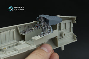 Quinta Studio QD+32252 F-15C PAD-upgraded 3D-Printed &amp;amp; coloured Interior on decal paper (Tamiya) (with 3D-printed resin parts) 1/32 – immagine 9
