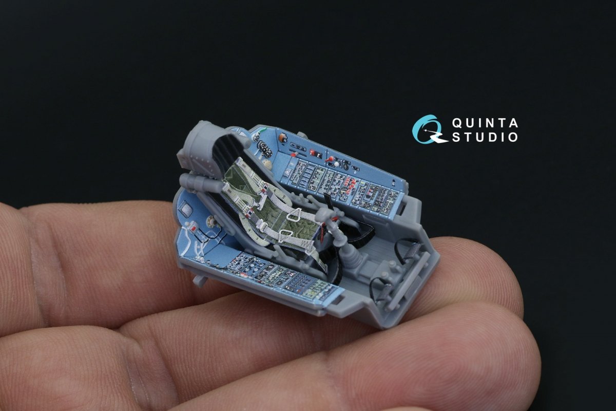 Quinta Studio QD48203 Su-27 3D-Printed &amp;amp; coloured Interior on decal paper ( Hobby Boss ) 1/48 – imagen 4