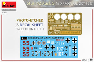 MiniArt 35385 StuH 42 Ausf. G MID PROD. JUL-OCT 1943 1/35 – zdjęcie 2