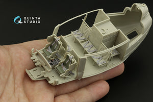 Intérieur coloré imprimé en 3D sur papier décalcomanie Quinta Studio QD48267 UH-1D (KittyHawk) 1/48 – image 9