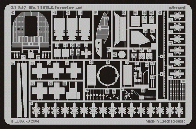 Eduard 73247 He 111H-6 interior 1/72 HASEGAWA – immagine 2