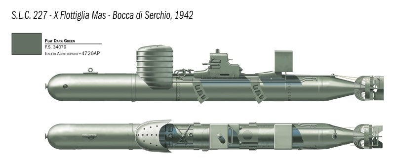 Italeri 5621 S.L.C. MAIALE with crew 1/35 – imagen 3